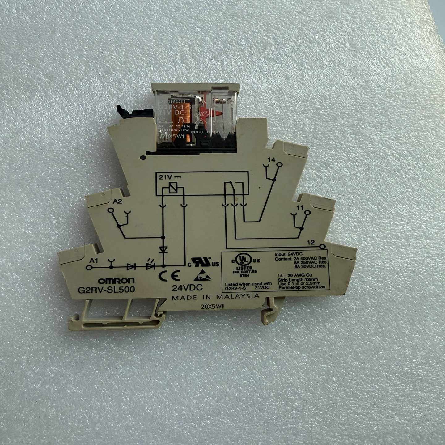 薄型继电器G2RV-1-S 21VDC加底座G2R~询价