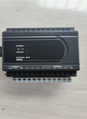 议~台达PLC扩展模块DVP02DA-E2成色实物图，功能正常
