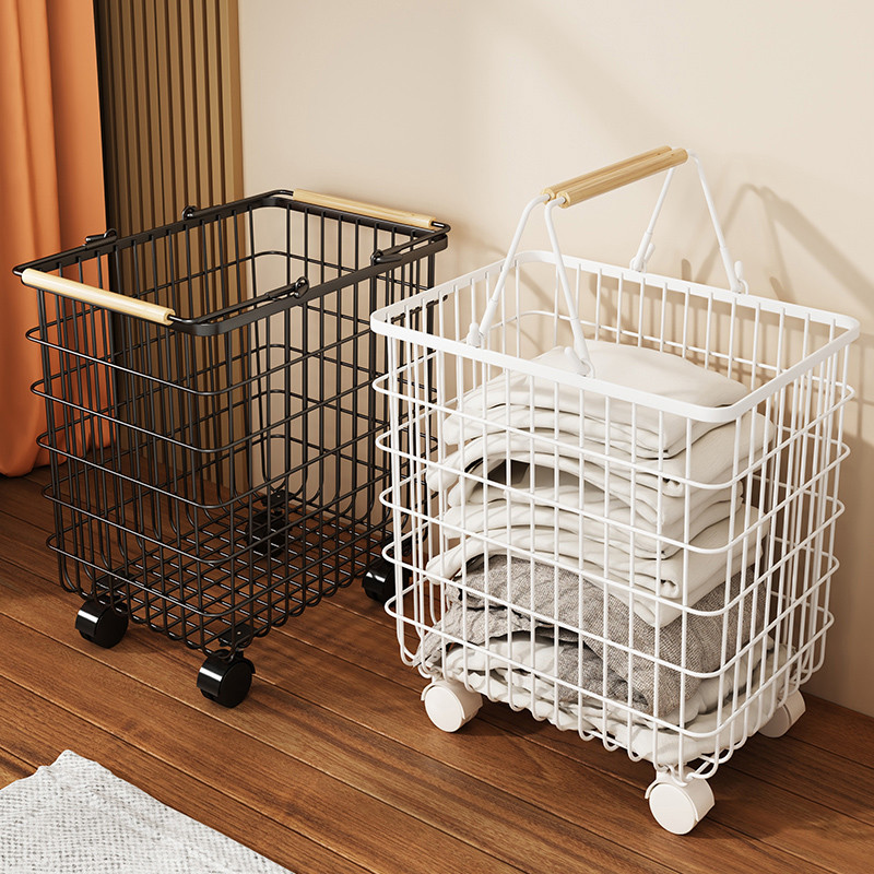 脏衣桶脏衣服收纳筐可移动浴室置物架放装污衣篮篓神器带轮卫生间
