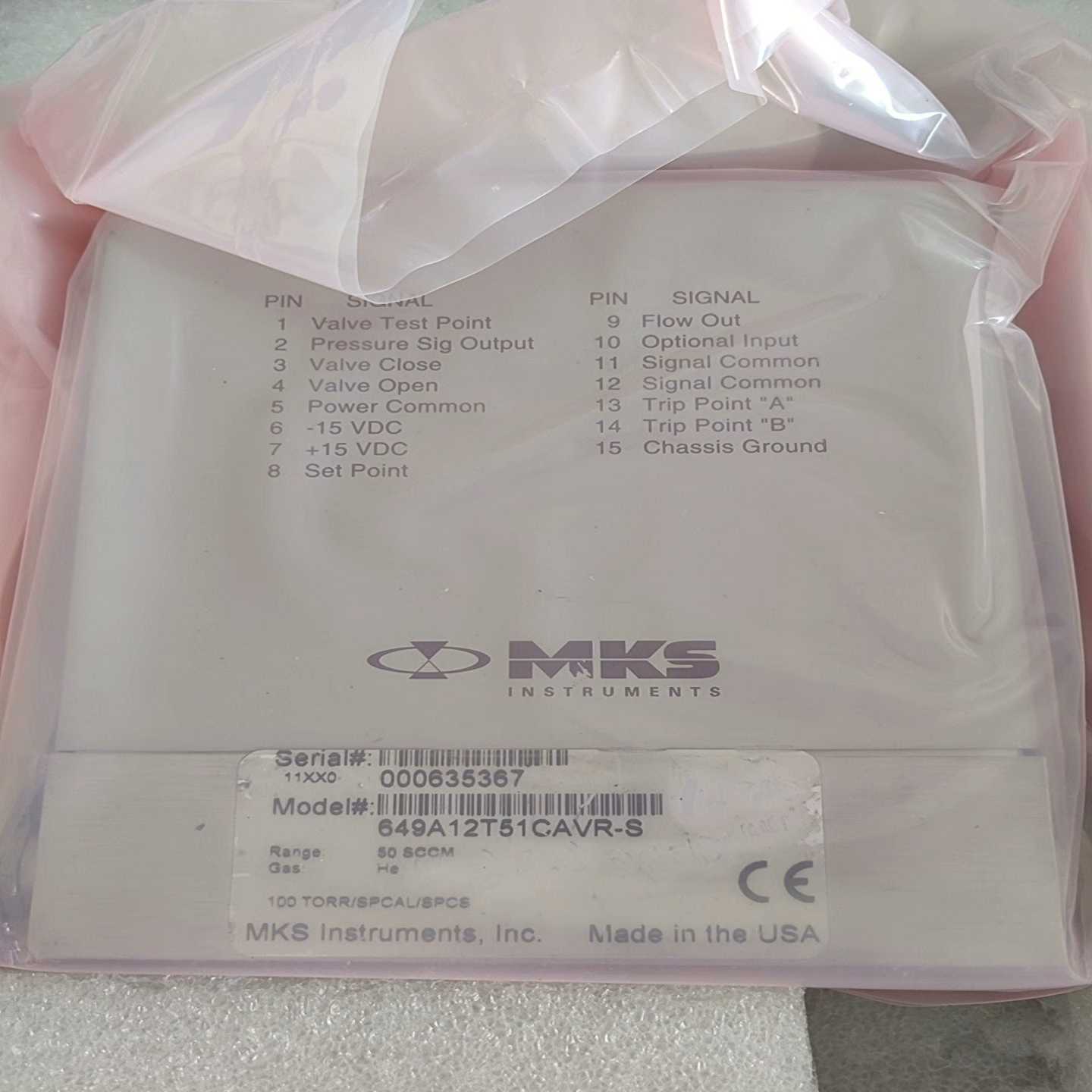 MKS 649A12T51CAVR-S，100TORR HE【鑫鑫商铺】