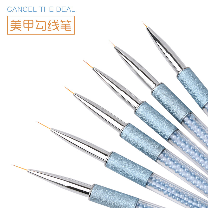美甲拉线笔勾花笔极细勾线笔彩绘甲油胶拉线笔画花线条点花笔包邮