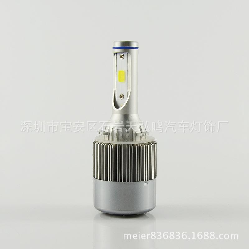直销汽车LED大灯H15远光日行灯一体led前照大灯72W雾灯直插灯