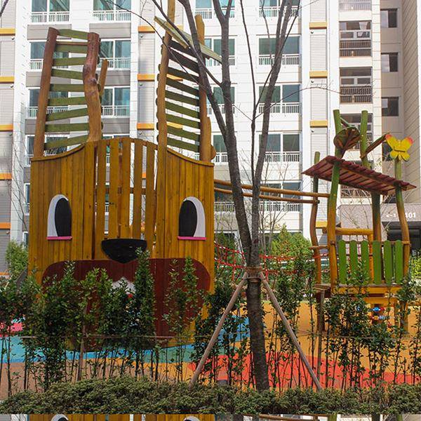 儿童室外木质滑梯幼儿园户外滑滑梯小区大型组合滑梯设备生产