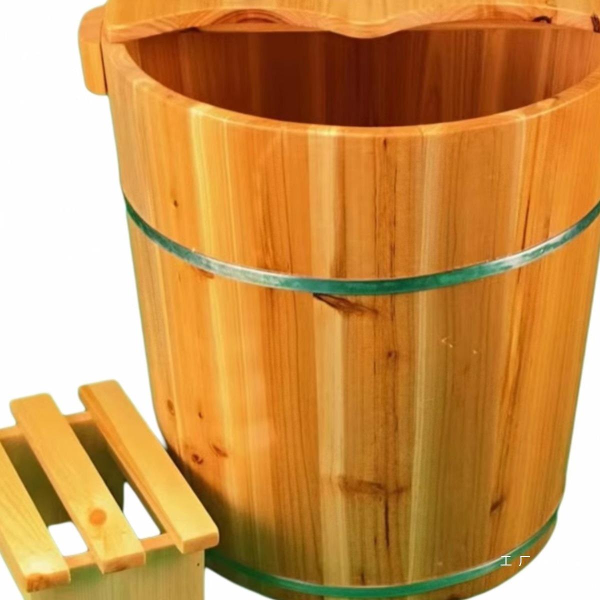 藏奥堂杉木桶足浴木桶足浴盆洗脚盆洗脚桶泡脚桶足浴桶家用