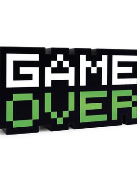 热卖氛围灯GAMEOVER游戏声控马赛克灯三档调节颜色变幻台灯