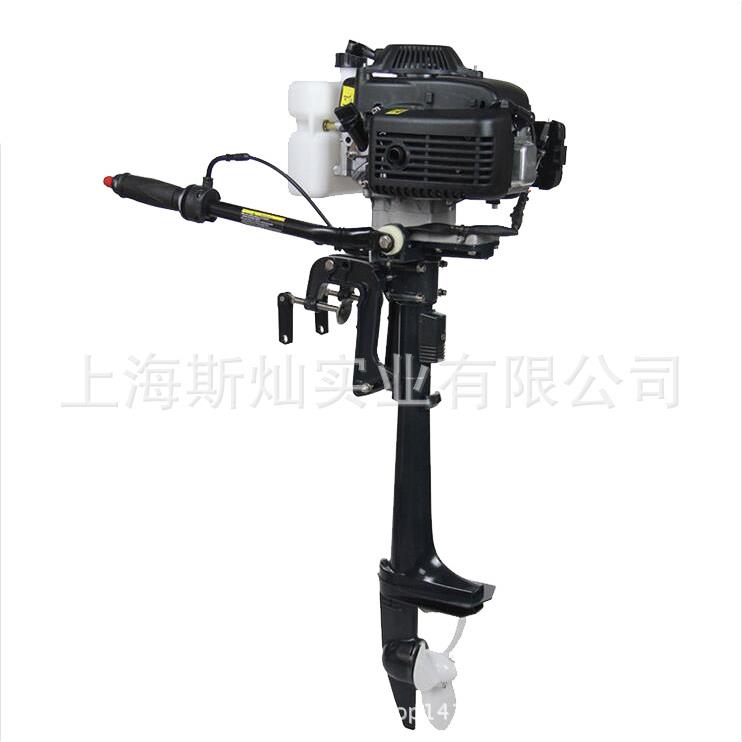 电启动款两冲程3.6马力水冷船外机舷外机船挂机船用马达推进器