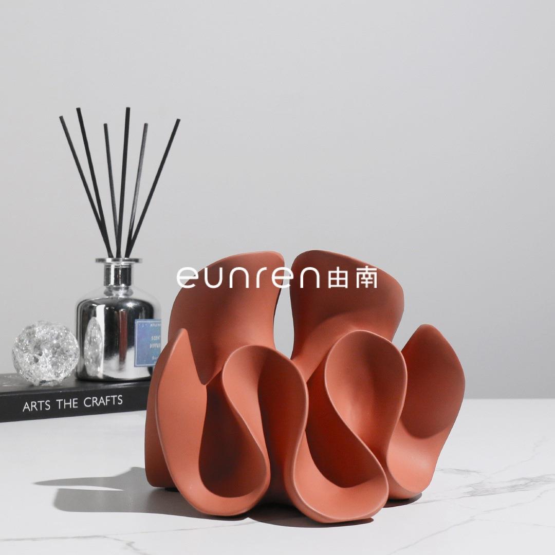 简约现代几何抽象创意艺术软装饰品样板房间家居玄关电视柜摆件