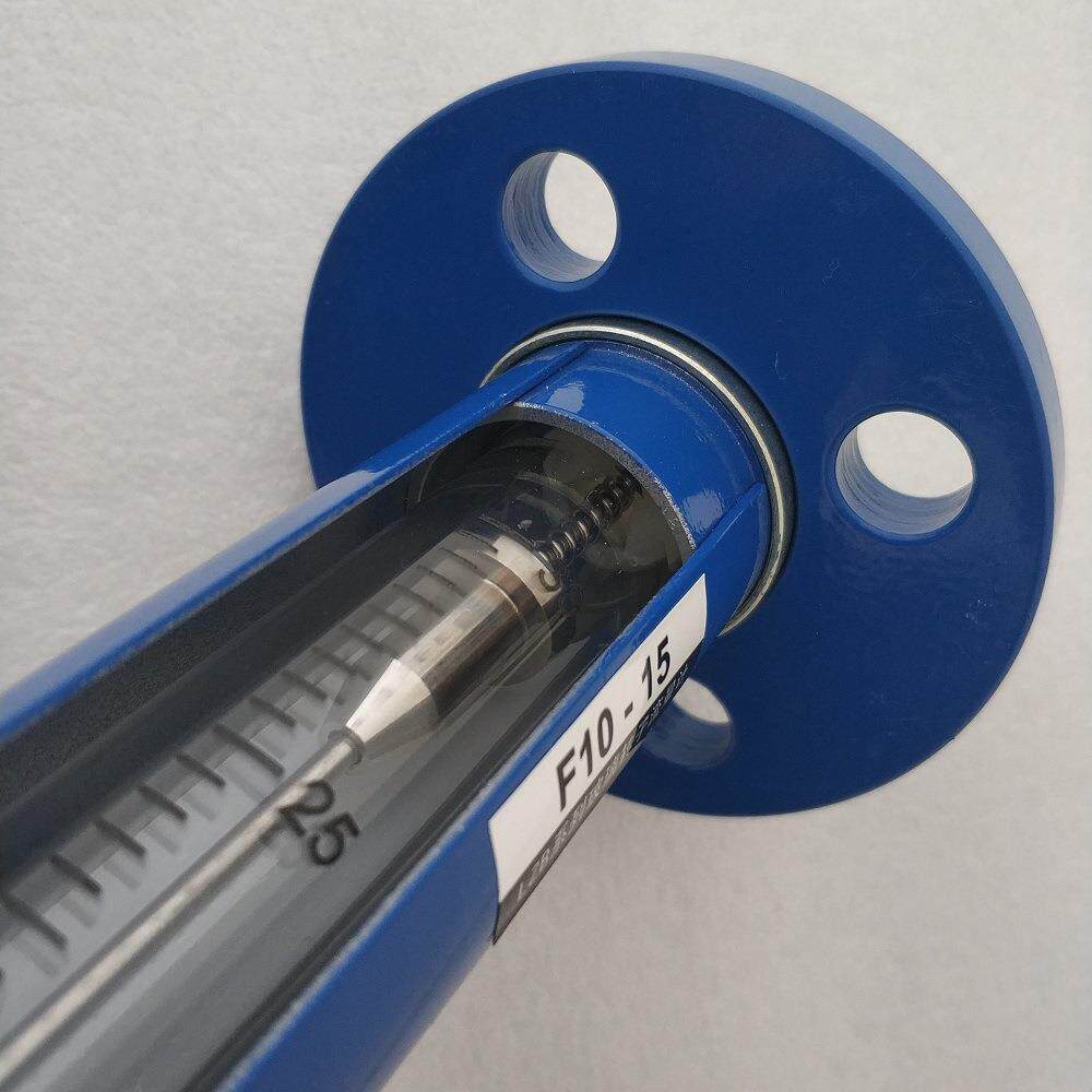 LZB-F10-15法兰连接玻璃管转子流量计测气体液体耐压高FA10型