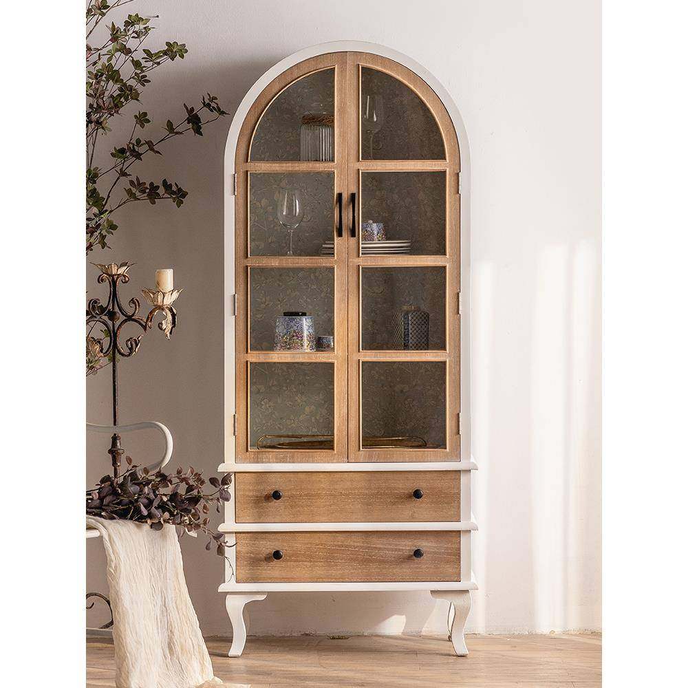 美式乡村复古实木书柜拱形玻璃门装饰柜客厅酒柜储物柜一体餐边柜,家装灯饰光源,其它灯具灯饰,淘宝优惠券,粉丝福利购,淘宝优惠卷