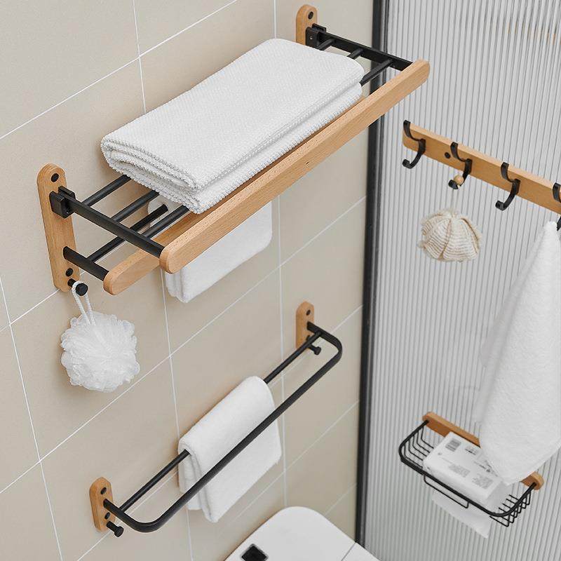 实木浴室置物架壁挂式毛巾杆收纳免打孔卫生间厕所洗手间浴巾架,家装灯饰光源,其它灯具灯饰,淘宝优惠券,粉丝福利购,淘宝优惠卷