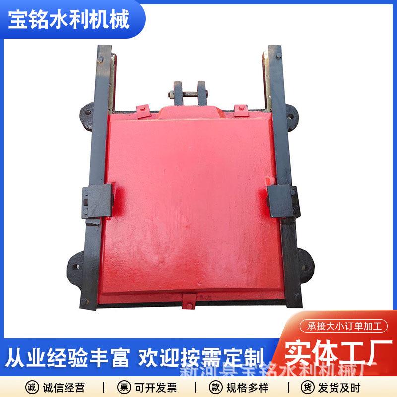 铸铁闸门方形圆形铸铁镶铜闸门渠道一体式手动电动铸铁闸门