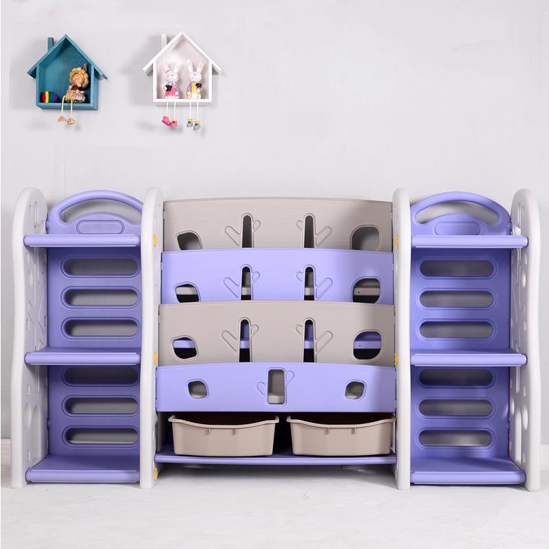 儿童玩具收纳架置物架塑料幼儿园收纳柜整理架多层宝宝书架绘本架