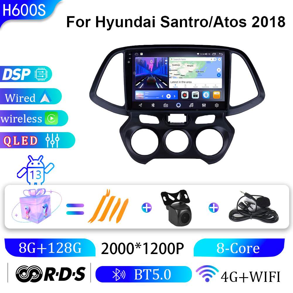 适用于现代18款桑德罗安卓大屏导航仪智能gps车载导航一体机