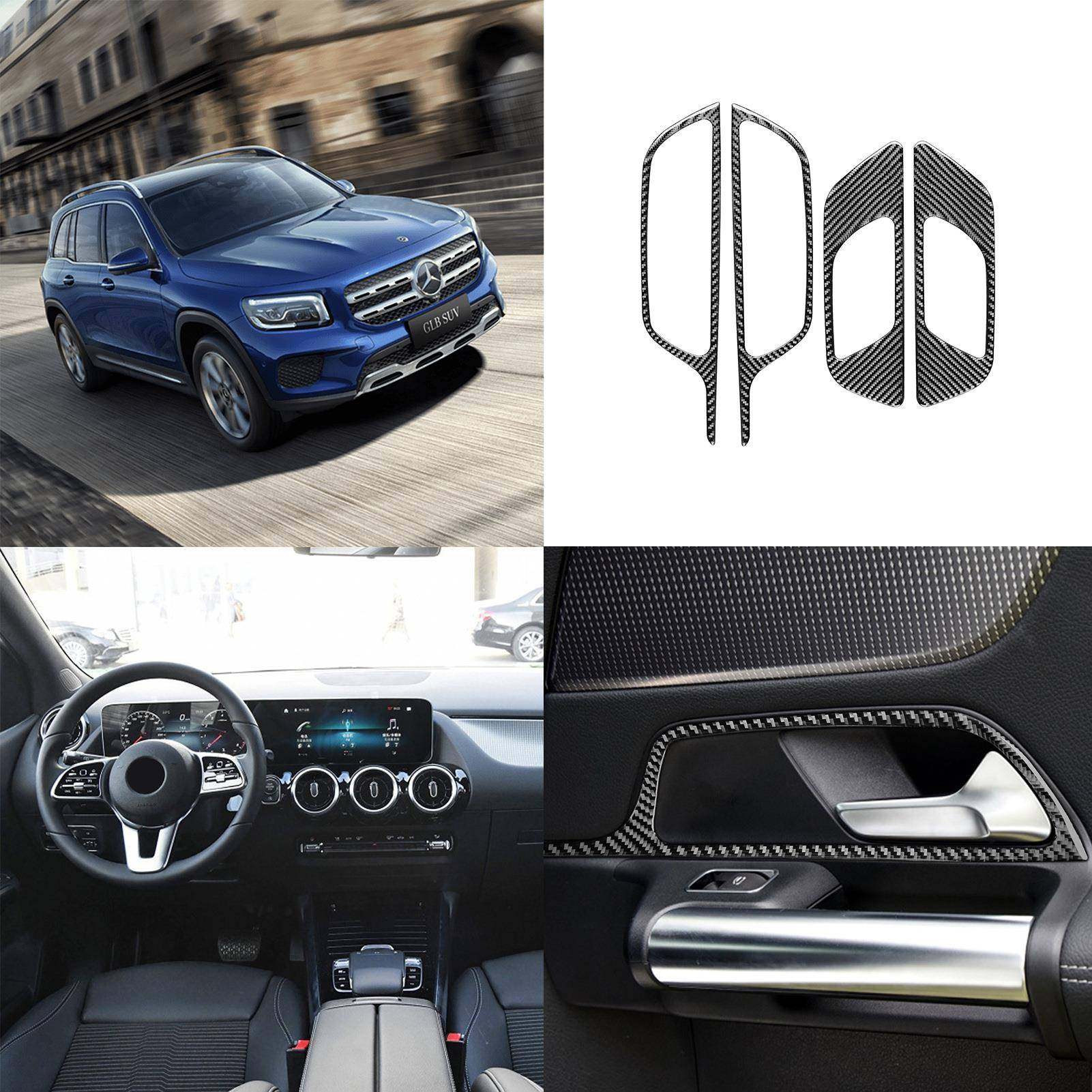 适用19-20款B级奔驰碳纤维车内门拉手面板装饰贴车内饰改装配件,家装灯饰光源,其它灯具灯饰,淘宝优惠券,粉丝福利购,淘宝优惠卷
