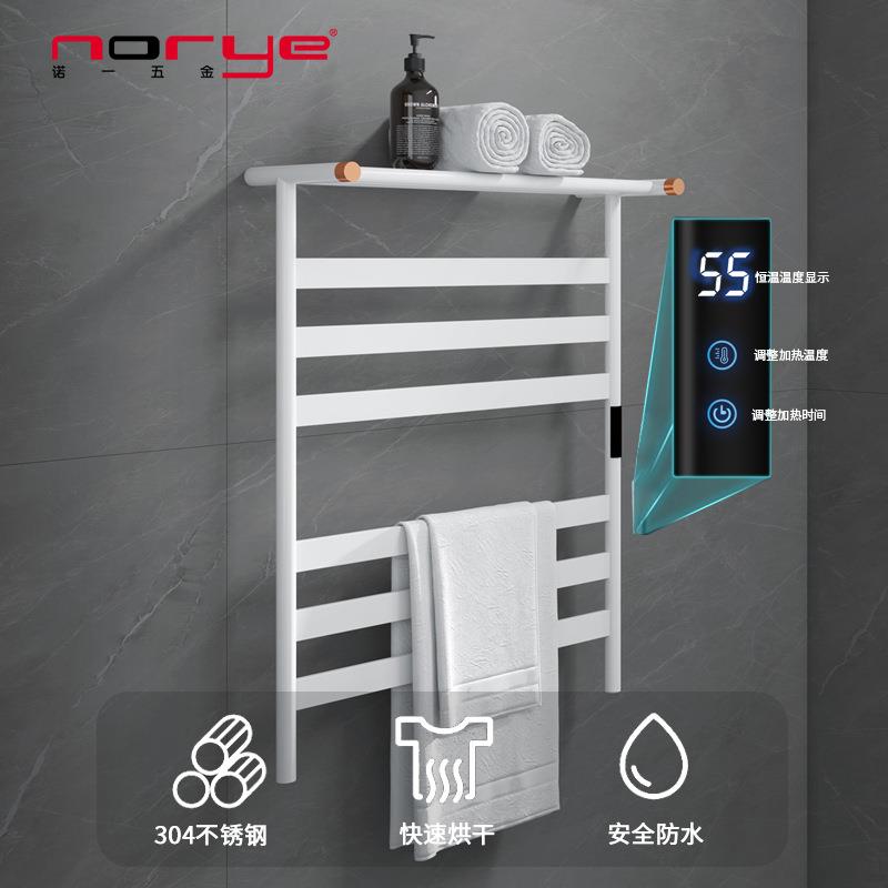 现货梦缘系列扁管电热毛巾架带置物功能家用智能触屏开关