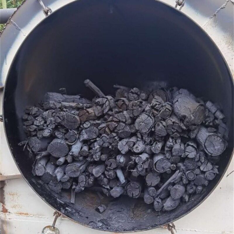 卧式木材炭化炉多功能椰壳树枝烧炭机小型无烟机制炭碳化设备