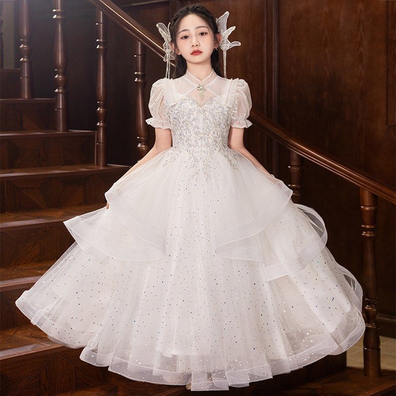 公主裙女童生日礼服高端轻奢小众花童婚礼小女孩儿童主持人演出服,童装/婴儿装/亲子装,儿童礼服,淘宝优惠券,粉丝福利购,淘宝优惠卷