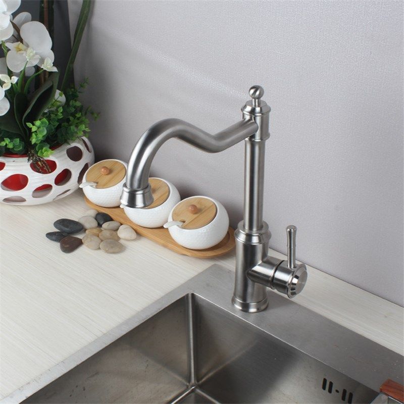 304不锈钢仿古厨房冷热水龙头家用洗菜盆水槽水龙头可旋转水龙头,家装主材,厨房龙头,淘宝优惠券,粉丝福利购,淘宝优惠卷