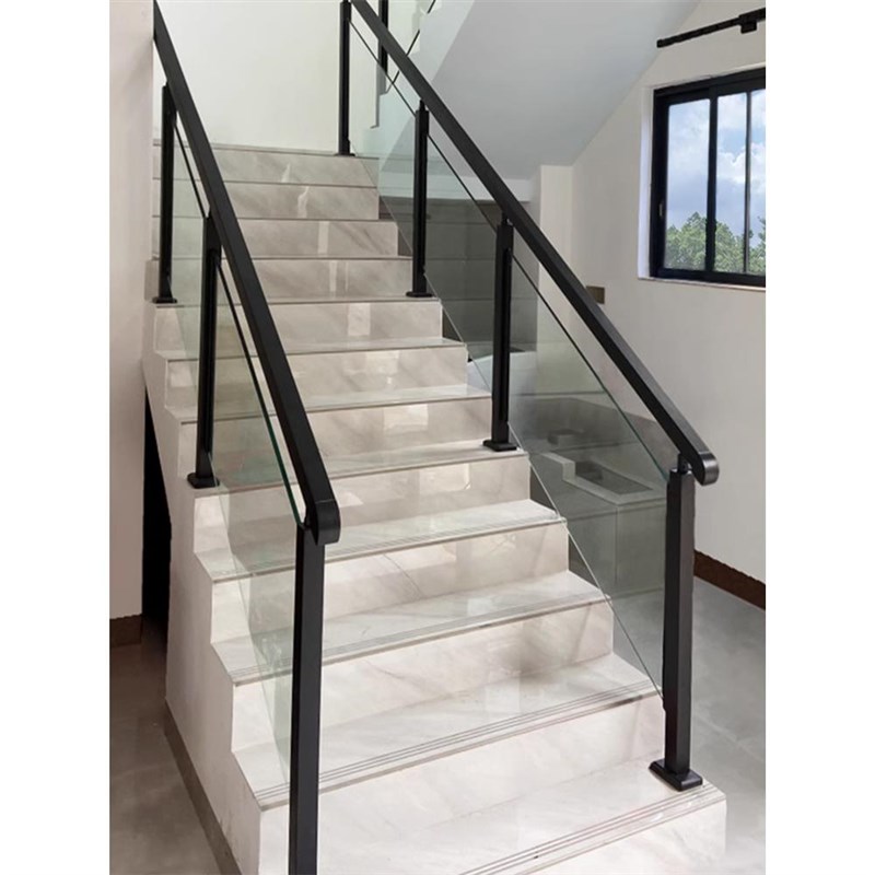 不锈钢楼梯扶手立柱家用别墅阳收纳化落地玻璃护栏室内室外围栏杆