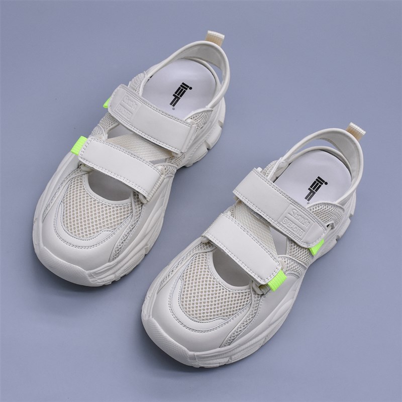 夏季新款魔术贴厚底百搭沙滩鞋老爹凉鞋J休闲运动户外休闲软底女