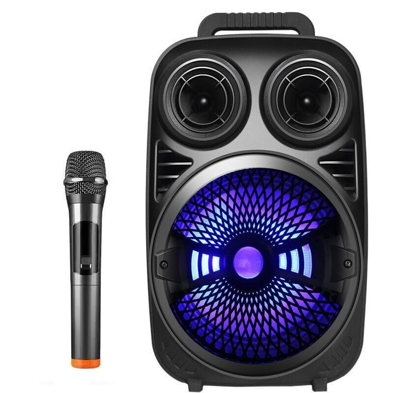 拼搏者便携式广场舞音响户外小型蓝D牙音箱低音炮手提插卡大功率1