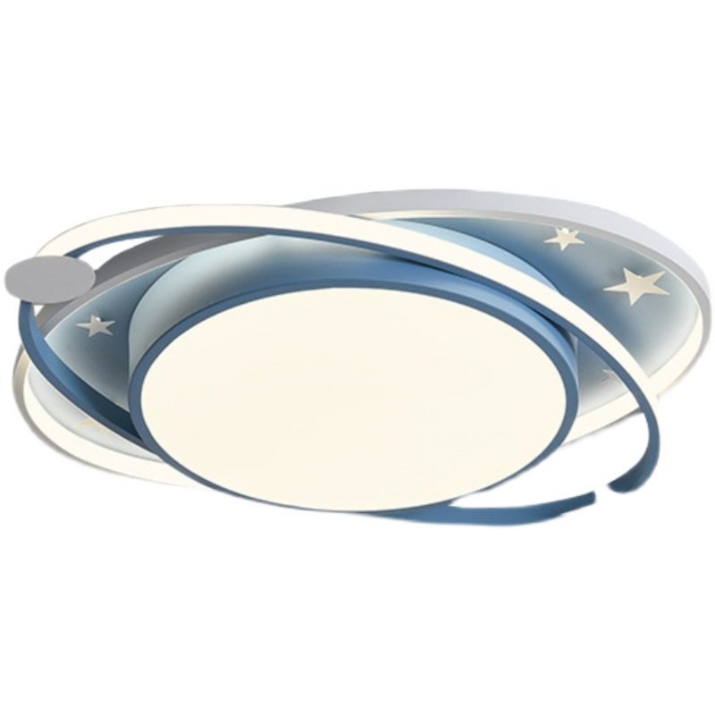 2023新款led男女孩儿童房间卧室吸顶灯具个Q性卡通星太空创意护眼