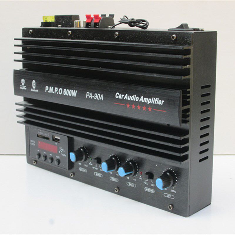 12伏220伏带蓝牙带铁合车载大功率低音炮DIY功放板汽车功放音响