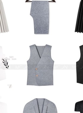 星云样板房衣帽间全屋定制展厅衣柜毛毡衣服西装裤U子裙子道具展