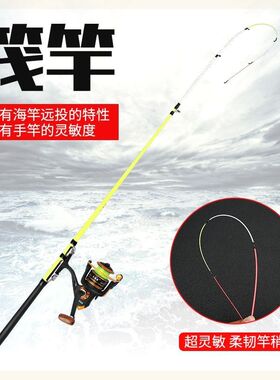 黄辣丁专用鱼竿装钓鱼竿软尾杆w稍船筏竿海竿伐杆2.1米1.8米抛竿
