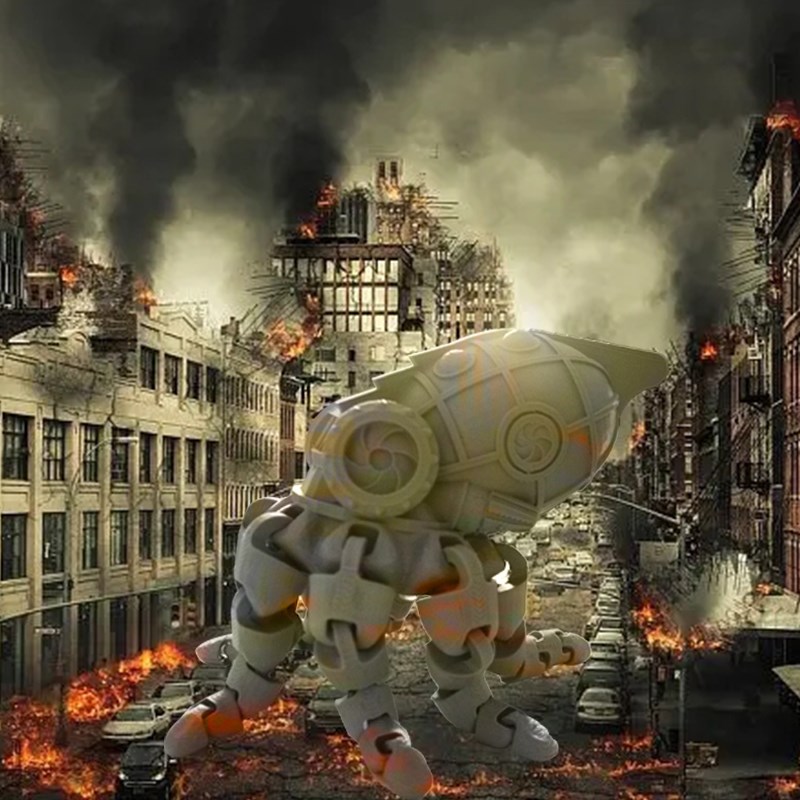 3D打印章鱼摆件大乌贼八爪鱼一体关节可活动潮玩手办玩具礼物饰品