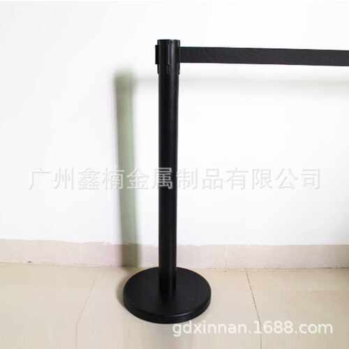 供应 【3米】金属软围栏/伸缩立柱/移动隔离带 黑色一米栏