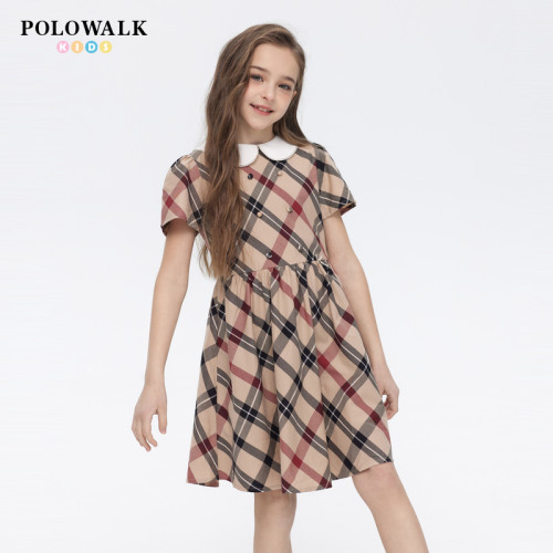 POLOWALK童装女童纯棉连衣裙