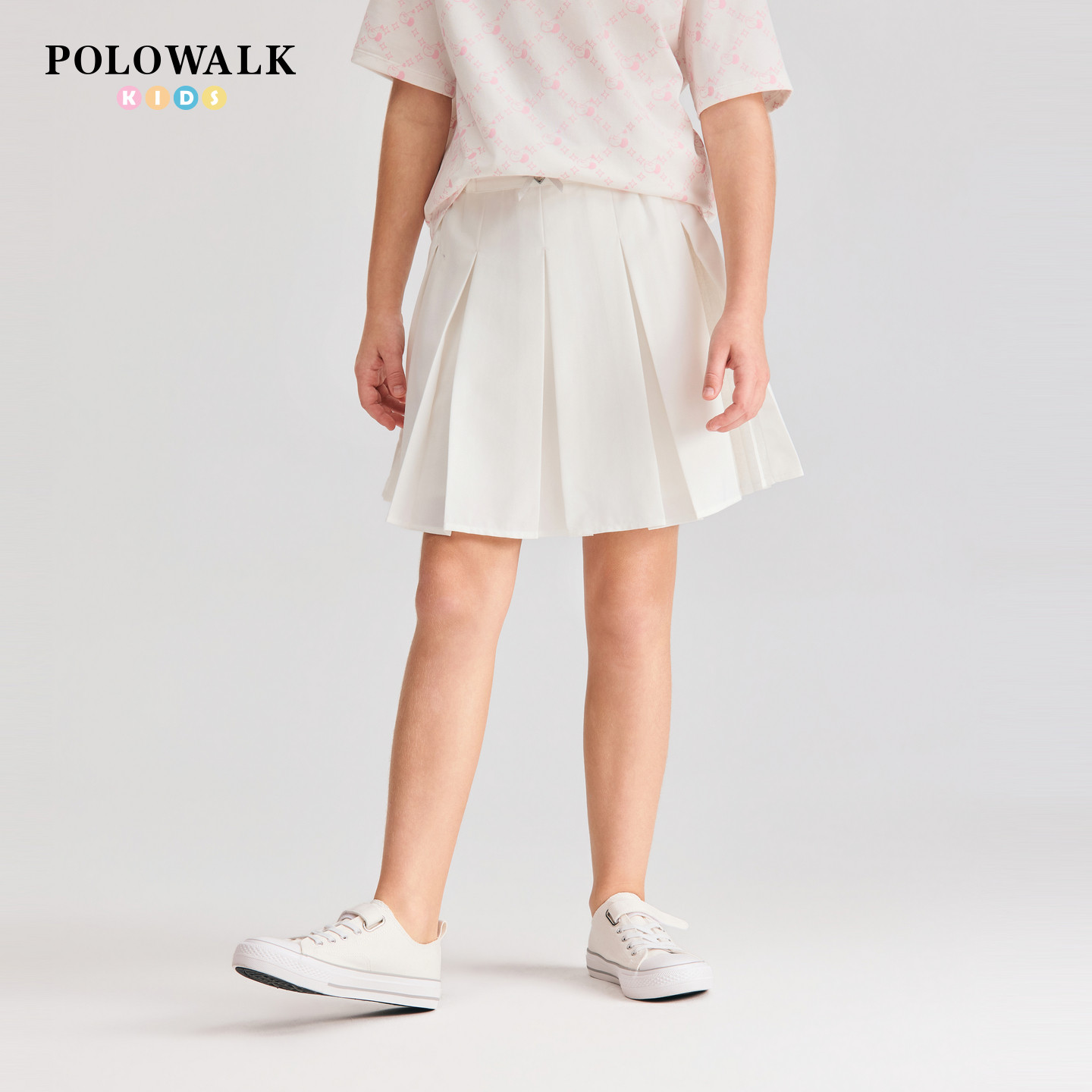 POLOWALK女童裙裤透气时尚短图片