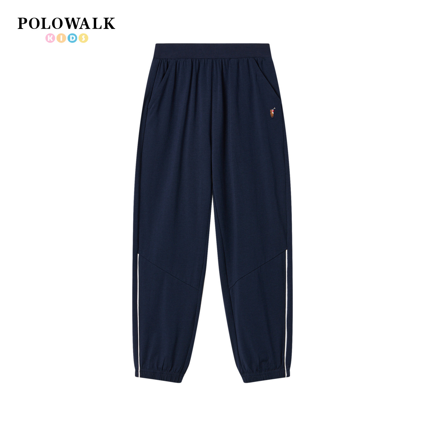 POLOWALK童装2026年夏季新品男童休闲裤薄款松紧腰运动裤束脚卫裤