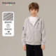 休闲上衣拉链百搭外套 新款 POLOWALK童装 男童连帽卫衣2026年春季