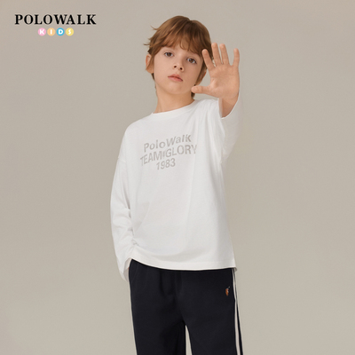 POLOWALK童装男童长袖T恤
