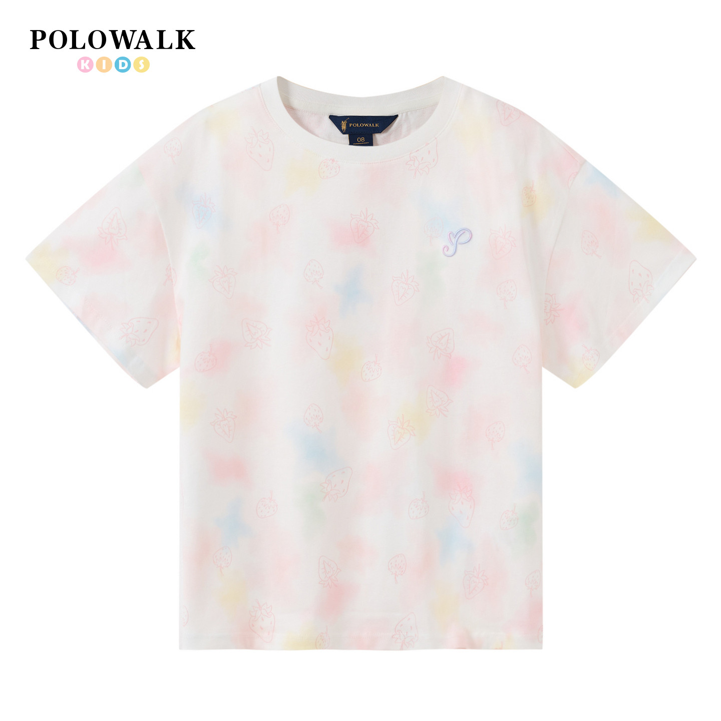 POLOWALK女童短袖T恤圆领打底衫图片