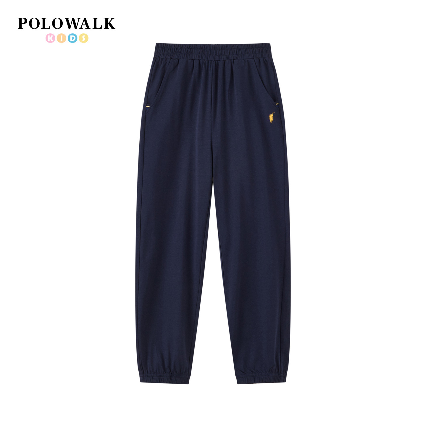 【莫代尔】POLOWALK童装2026夏季新品男童休闲裤运动束脚裤子长裤