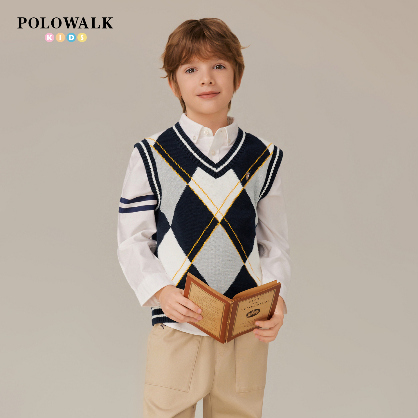 POOLOWALK童装长袖针织衫