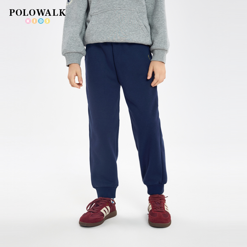 POLOWALK儿童保暖加绒卫裤
