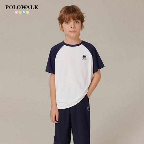 POLOWALK童装男童女童短袖T恤