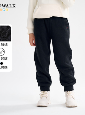 POLOWALK童装男童卫裤25秋冬新款中大童百搭长裤舒适束脚休闲裤