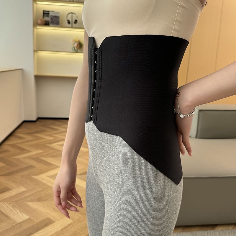 加高加宽羊毛保暖腰腹部护腰带挂钩式腰带肚子防寒皮毛一体暖宫带