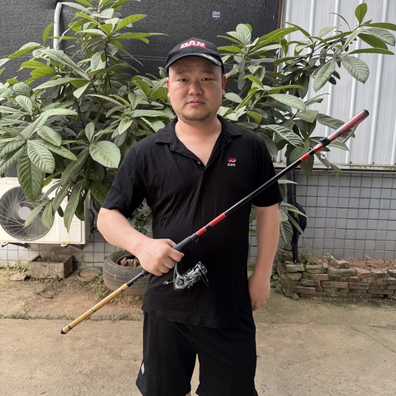 渝来谷麦矶钓滑漂竿高碳素超轻超硬路滑远投钓鱼鱼竿带杆包地插