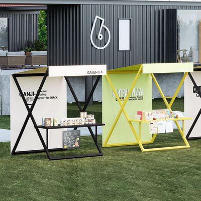 网红集市摊位架商业街展示架美食零食饮品折叠架流动售卖小吃摊