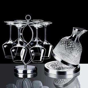 红酒杯家用经典勃艮第轻奢高档醒酒器杯架水晶玻璃高端红酒杯套装