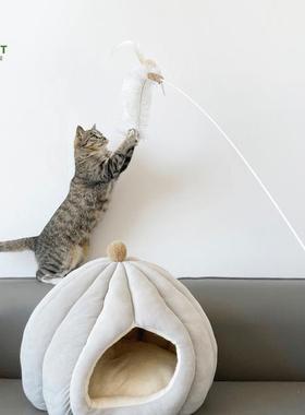 【CATWANT猫咪旺农场】超长逗猫棒羽毛系列新品鸟鸣器蜂鸣器