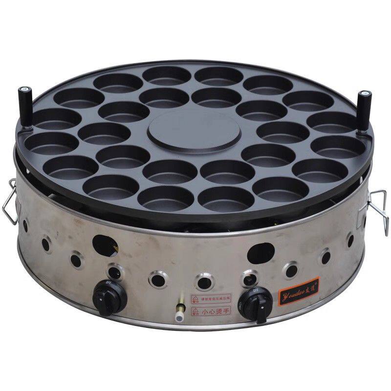 燃气网红台式旋转鸡蛋汉堡炉商用车轮饼机红豆饼机蛋肉堡锅摆摊
