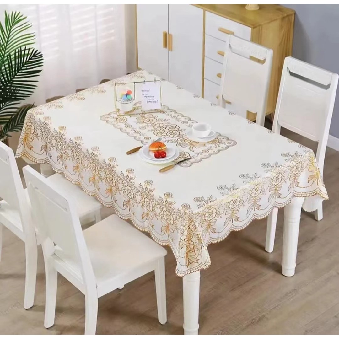 (1.1米1.6米)烫边防水长方形桌布防滑防烫免洗餐桌茶几布