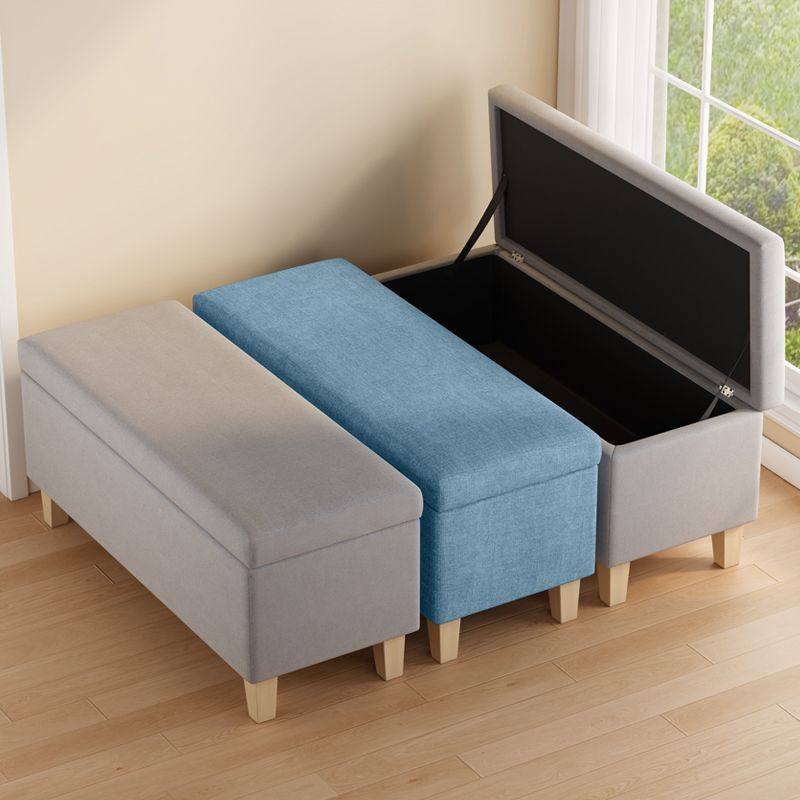 现代简约布艺长条长凳换鞋可坐储物多功能床尾凳床尾空间利用